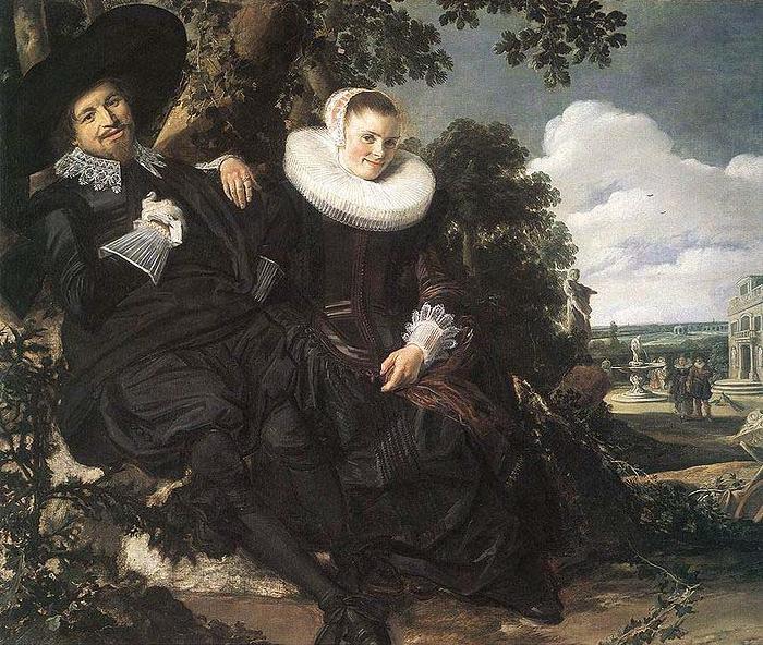 Frans Hals Married Couple in a Garden WGA china oil painting image